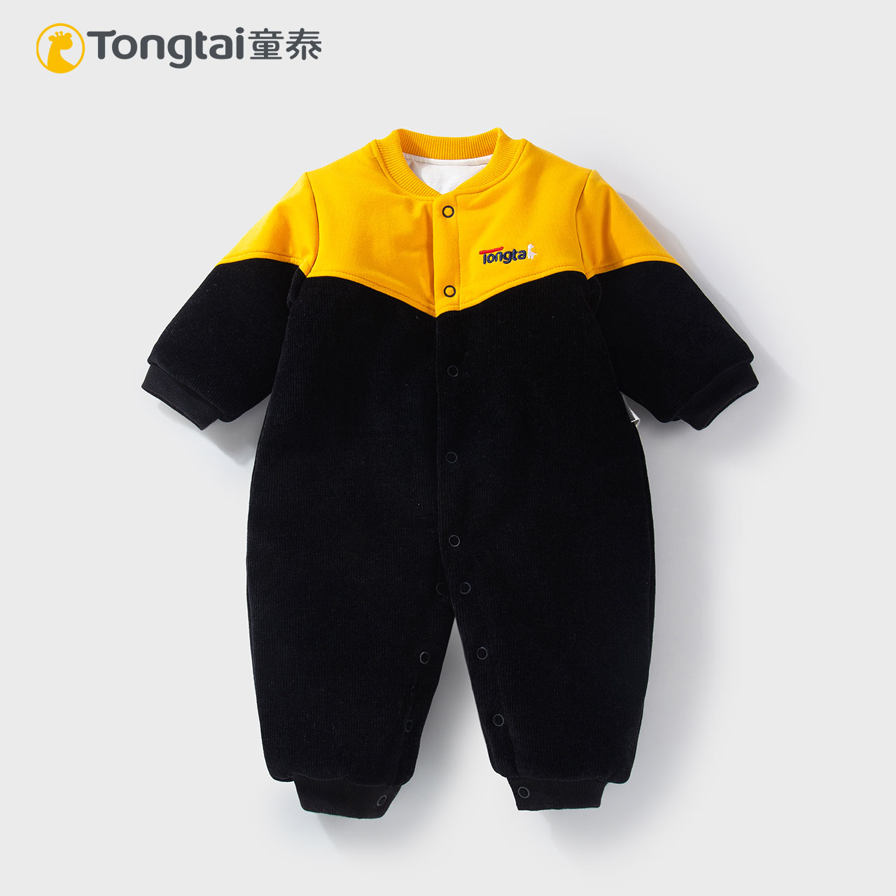 Baby Tai baby thickens cotton jacket pure crotch cotton cotton cotton cotton cotton conjunction clothing 3 - December