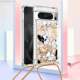 Girls Phone Cases Covers Quicksand Glitter Bling Silicone TPU Airbag Corner Protection With Lanyard Strap Google Pixel 8, Pixel 8 Pro,