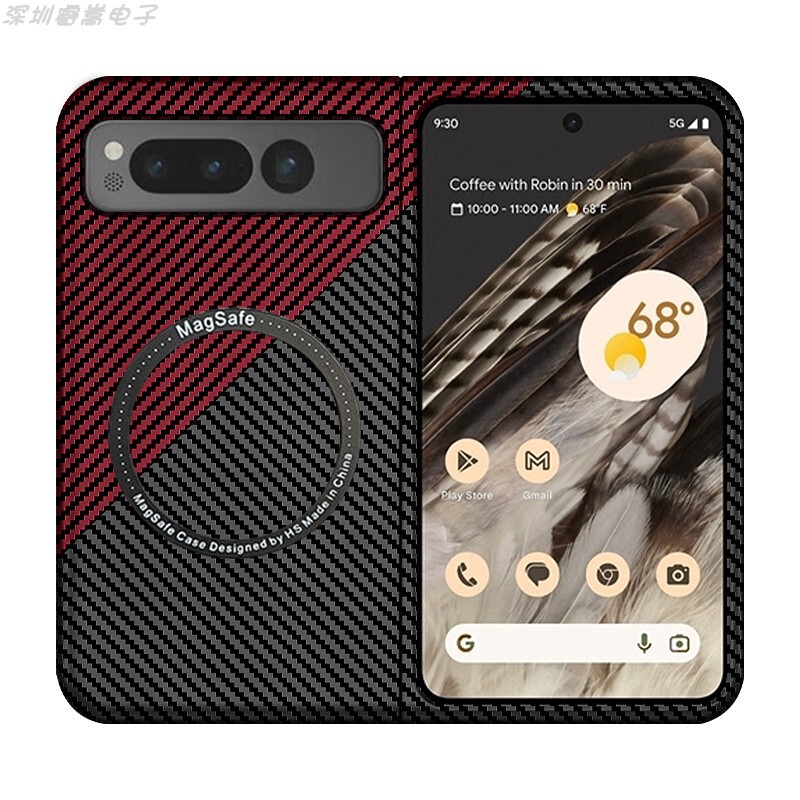 Google Pixel Fold Carbon Fiber All-Inclusive Anti-Fall Phone Case Magsafe Magnetic Wireless Charging Google Pixel Fold Carbon Fiber All-Inclusive Anti-Fall Phone Case Magsafe Magnetic Wireless Charging