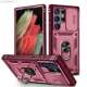 Sliding Camera Lens Protection Phone Cases Covers Ring Kickstand Tough Shockproof Galaxy S23, Galaxy S23 Plus, Galaxy S23 Ultra,