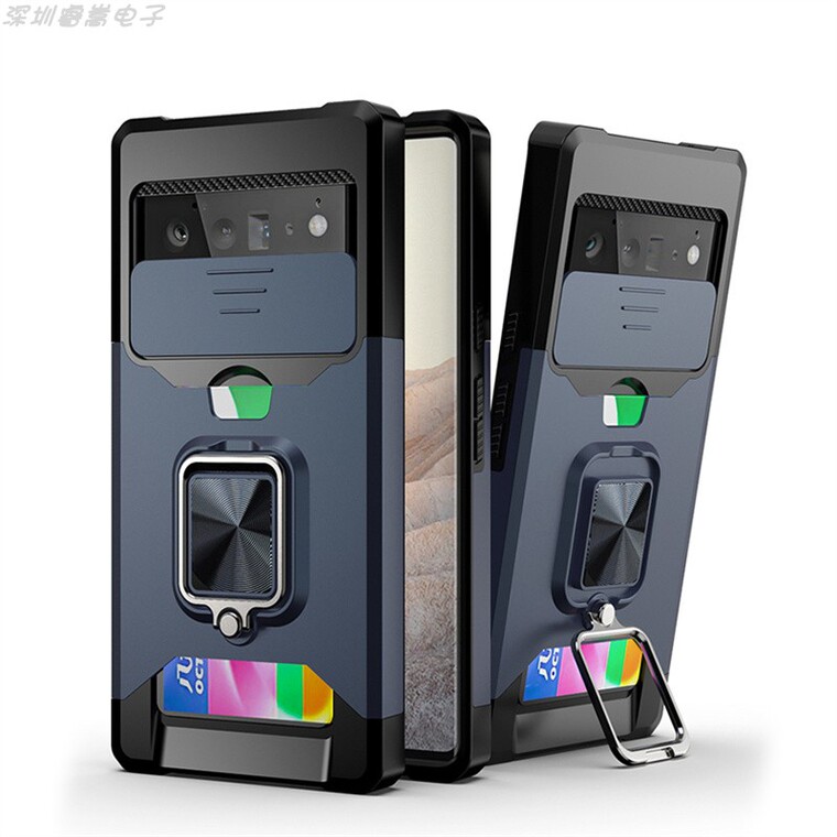 Airbag 7, 7 Pro – Armor Drop Resistant Tough Shockproof Ring Finger Holder Kickstand Card Holder 4 Corner Protection Google