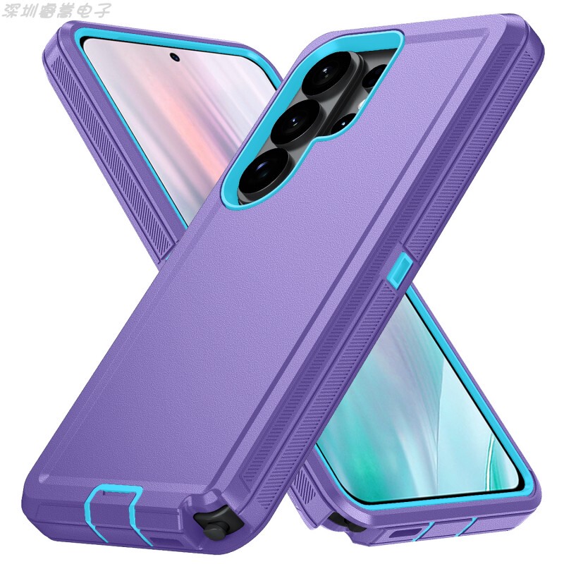 Suitable for Samsung S23 Ultra European and American Style Three-Proof Robot Phone Case, S22 Ultra Soft Rubber Hard Case Anti-Slip, S22 Plus Double-Sided Anti-Drop, S23 Plus Matte Silicone Full-Cover Tpu Protective Case