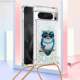 Girls Phone Cases Covers Quicksand Glitter Bling Silicone TPU Airbag Corner Protection With Lanyard Strap Google Pixel 8, Pixel 8 Pro,
