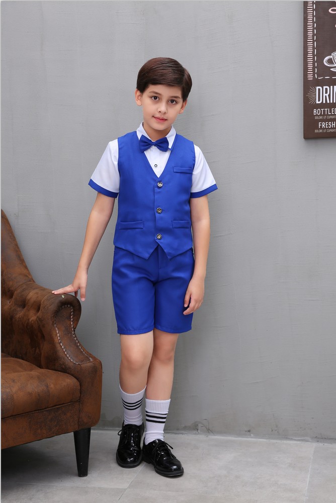 Trang phục vest trẻ em thế giới phù hợp với nam giới mới học sinh tiểu học và trung học đồ tết cho bé gái