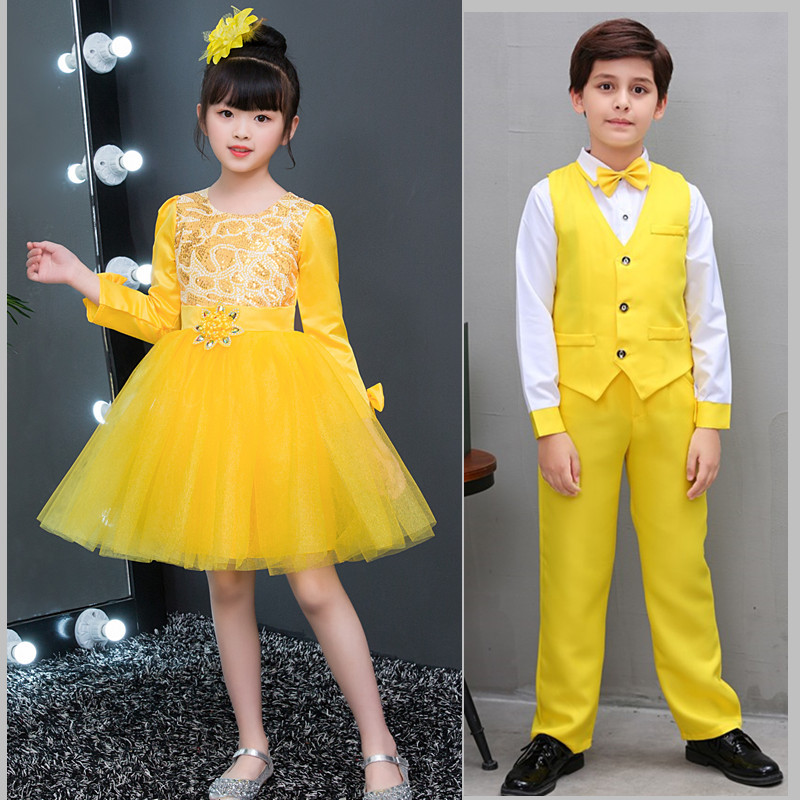 girls princess ballet chorus dresses Long sleeve children's Princess