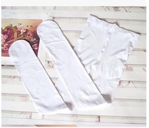Summer thin childrens stockings White dance stockings velvet pantyhose pantyhose non-puck and crotch grade dance socks