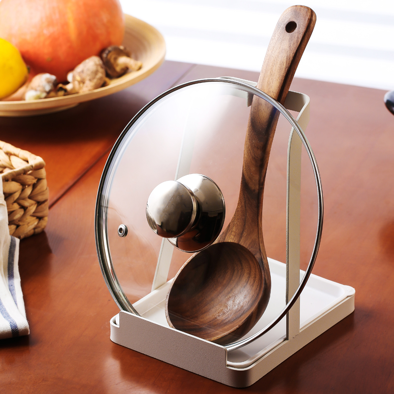 Pot Lid Rack Sitting Style Home Big Kitchen Creative Versatile Day Style Free Punching and Floor Ground Chopping Shelf Cover Shelf