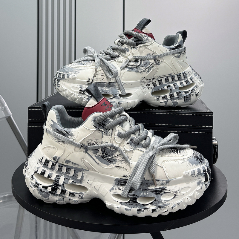 Men's Shoes 2026 New Trendy Dad Shoes, Popular Niche Sports Shoes, Thick-Soled Height-Increasing Shoes, Men's Casual Shoes