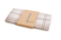 European and American Fashion Institute cotton linen linen white red brown plaid suit shirt bag towel pocket towel