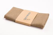European synchronous boutique solid color cotton linen cloth brown light brown coffee dress suit pocket towel retro handkerchief