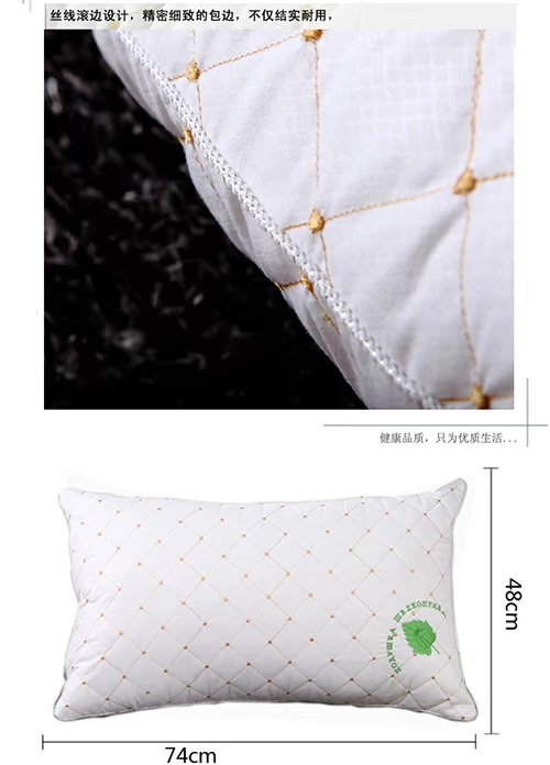 Gối cotton cổ gối gối nhung gối khách sạn năm sao lụa gối lõi