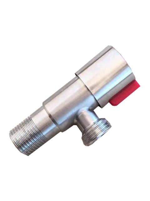 304 Stainless Steel Angle Valve Lead-Free Brushed Explosion-Proof Thickeneded Hot and Cold Universal Water Stop Valve 4-Point Toilet Switch Triangle Valve