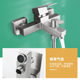304 Stainless Steel Dual-Control Shower Mixer Valve Stylish Bathtub Bathroom Wall-Mounted Hot and Cold Faucet Set