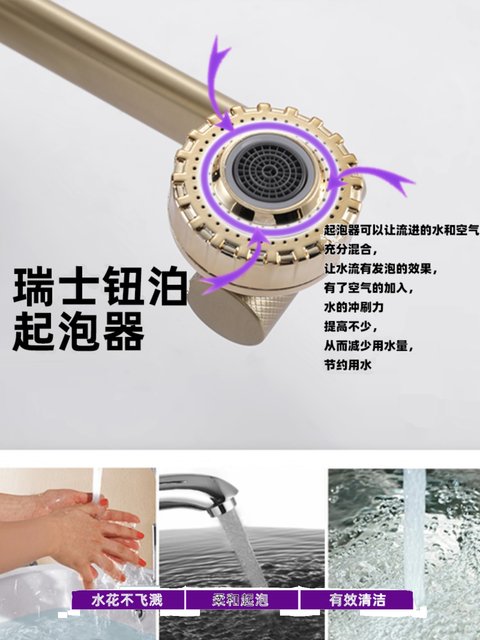 304 Stainless Steel Basin Faucet, Hot and Cold, for Home Use, Washbasin, Sink, Universal Rotatable Lucky Cat Faucet