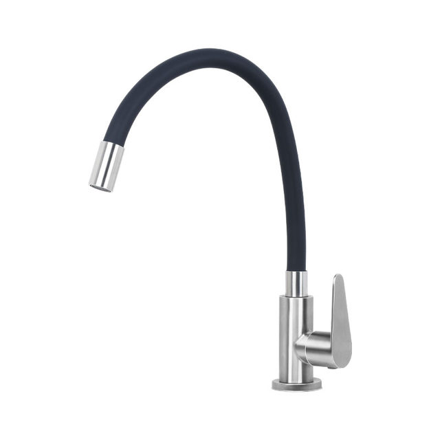 304 stainless steel hot and cold single cold faucet kitchen sink vegetable basin bathroom cabinet basin universal rotating lead-free