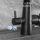 304 Stainless Steel Black and Silver Three-In-One Faucet with Hot and Cold Water for Kitchen Sink, Water Purifier, Direct Drinking Water Sink, Household Faucet