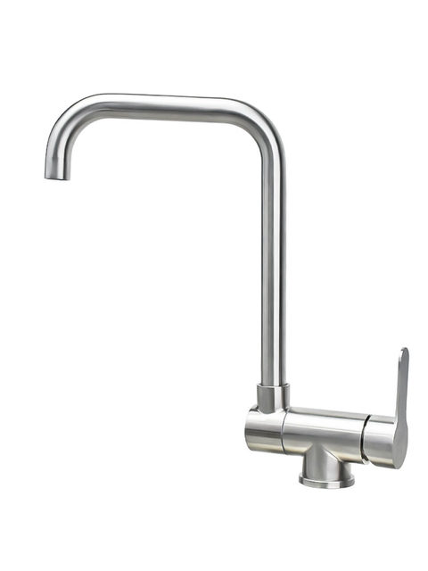 Sus304 Stainless Steel Kitchen Hot and Cold Water Faucet Sink for Washing Dishes and Hands, Foldable with Internal Opening Window and Rotatable