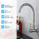 304 Stainless Steel Wall-Mounted Faucet Single Cold Water Kitchen Faucet Balcony Sink Laundry Sink Water Basin