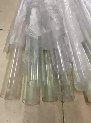 Outer diameter, 80mm, inner diameter, 72mm, one-metre high transparent plexiglass tube