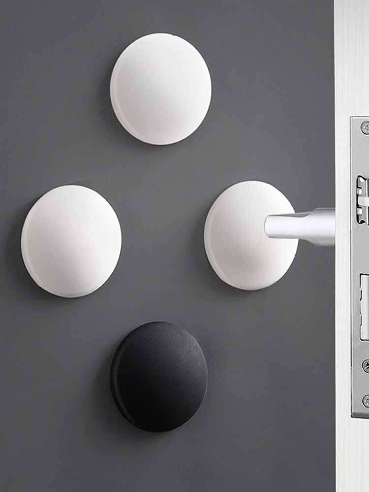 Silicone anti-collision stickers 5 installed household door rear sound insulation stickers Refrigerator door anti-collision thickened silicone pad toilet cover pad