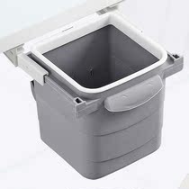 Office trash can under the table living room tea table desktop household hanging hidden garbage storage bucket plastic