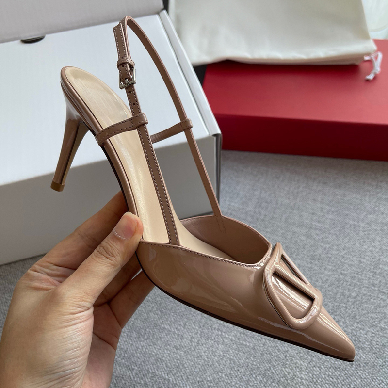 Dannini/Top-Tier! Nude Pink Patent Leather High Heels, Stiletto Heel, Pointed Toe, Closed-Toe, Shallow Mouth, Kitten Heel, Elegant Sandals for Women Dannini/Top-Tier! Nude Pink Patent Leather High Heels, Stiletto Heel, Pointed Toe, Closed-Toe, Shallow Mouth, Kitten Heel, Elegant Sandals for Women