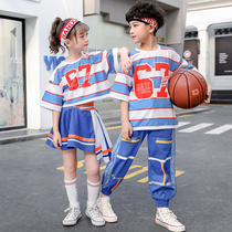 Primary school childrens clothing summer new costumes set school uniforms childrens street dance hip-hop uniforms for boys and girls