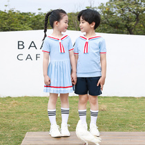 Kindergarten garden clothes summer new boys short sleeve girls dress School uniforms primary and secondary school students casual fashion class clothes