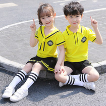 2021 new summer kindergarten Garden clothes Primary School students class clothes summer short sleeve childrens school uniform sports style