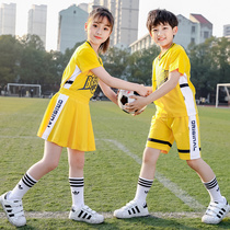 Kindergarten garden clothes summer new boys and girls football cheerleading performance costumes school uniforms primary and secondary school students sportswear