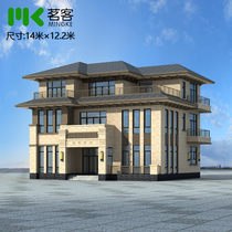 New Chinese Villa Design Drawings full set of construction drawings with hydropower free modification of the floor plan XZS001-010