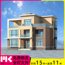 Three layers of modern style full set of construction plots with hydropower