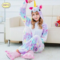 new adult onesie pajamas rainbow unicorn onesies halloween