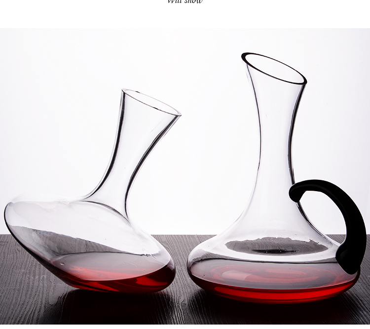 Rượu pha lê không chì pha lê ly nhanh decanter nhà cá tính Rượu vang châu Âu bình hông để gửi rượu - Rượu vang cốc uống rượu