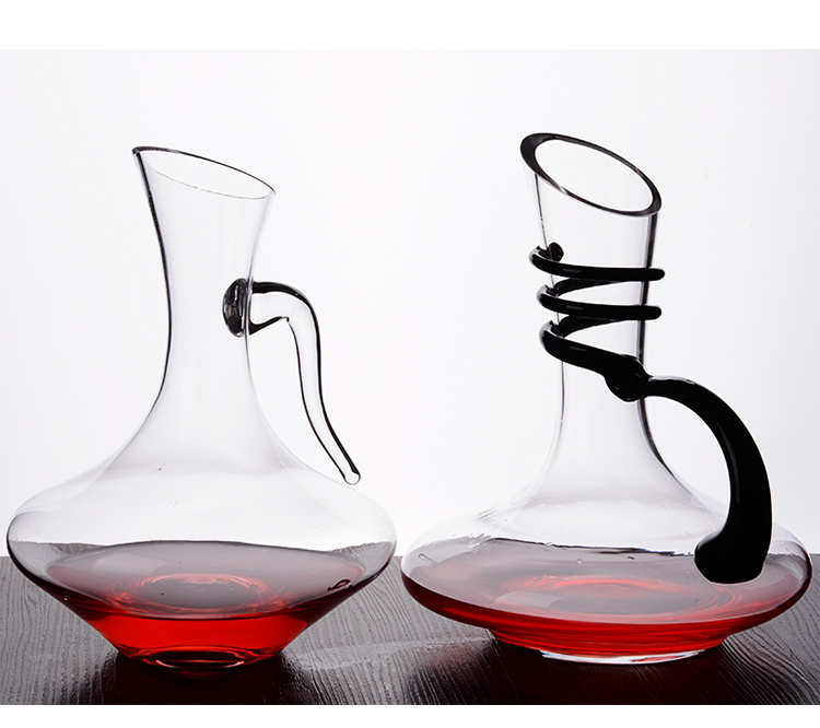 Rượu pha lê không chì pha lê ly nhanh decanter nhà cá tính Rượu vang châu Âu bình hông để gửi rượu - Rượu vang cốc uống rượu