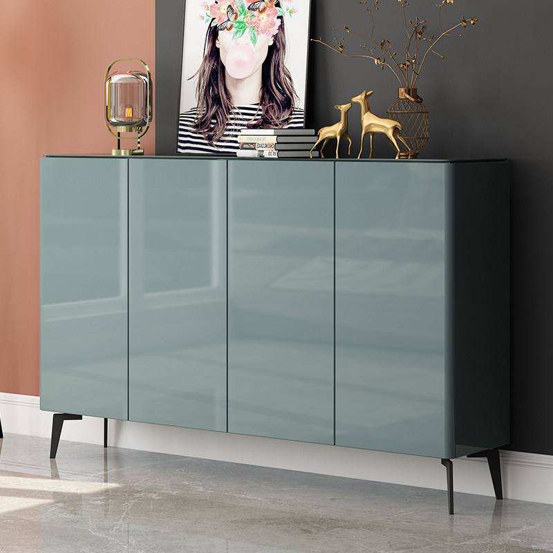 Light luxury type inbound shoe cabinet housedoor doorway door closed cabinet living room partition simple modern paint storage large capacity