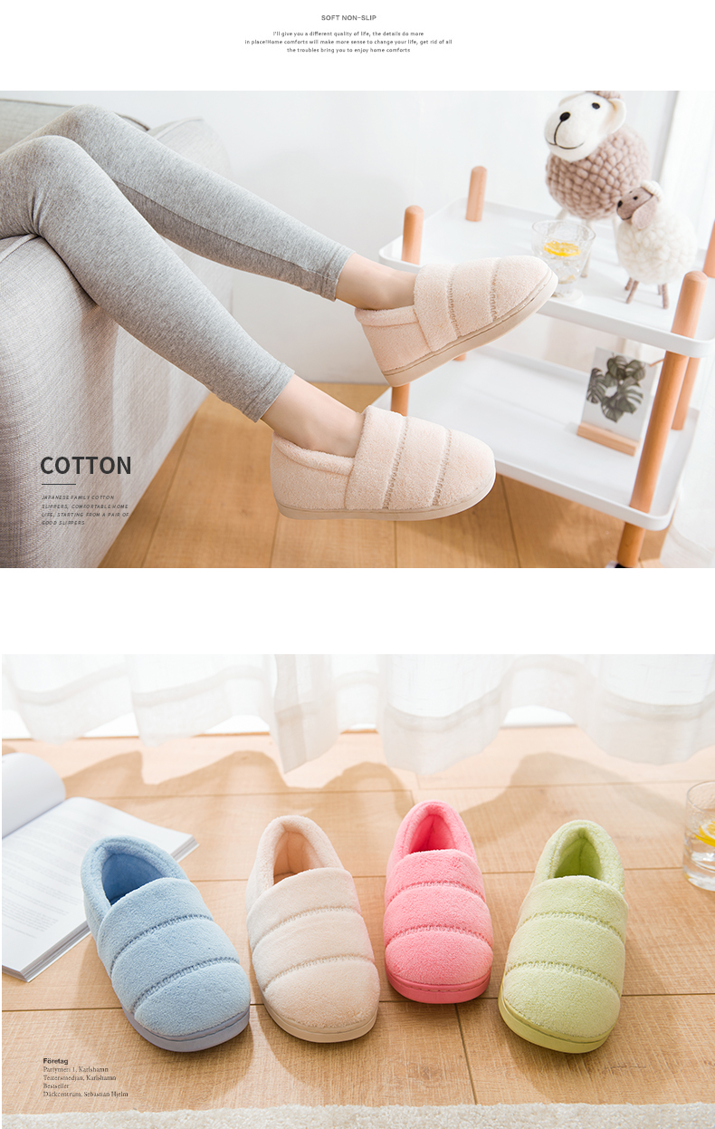 dép bông nam mùa đông ấm nhà cặp vợ chồng bao gồm tất cả với bà nặng có đáy nhà chống trượt trong nhà với giày độn bông sang trọng - Trang chủ dép đi trong nhà dễ thương