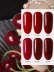 Nail Art Cherries Red Nail Polish Glue 2019 Đèn chiếu Màu mới Keo dán móng Barbie Kodan Wine Red Nail Polish Glue - Sơn móng tay / Móng tay và móng chân