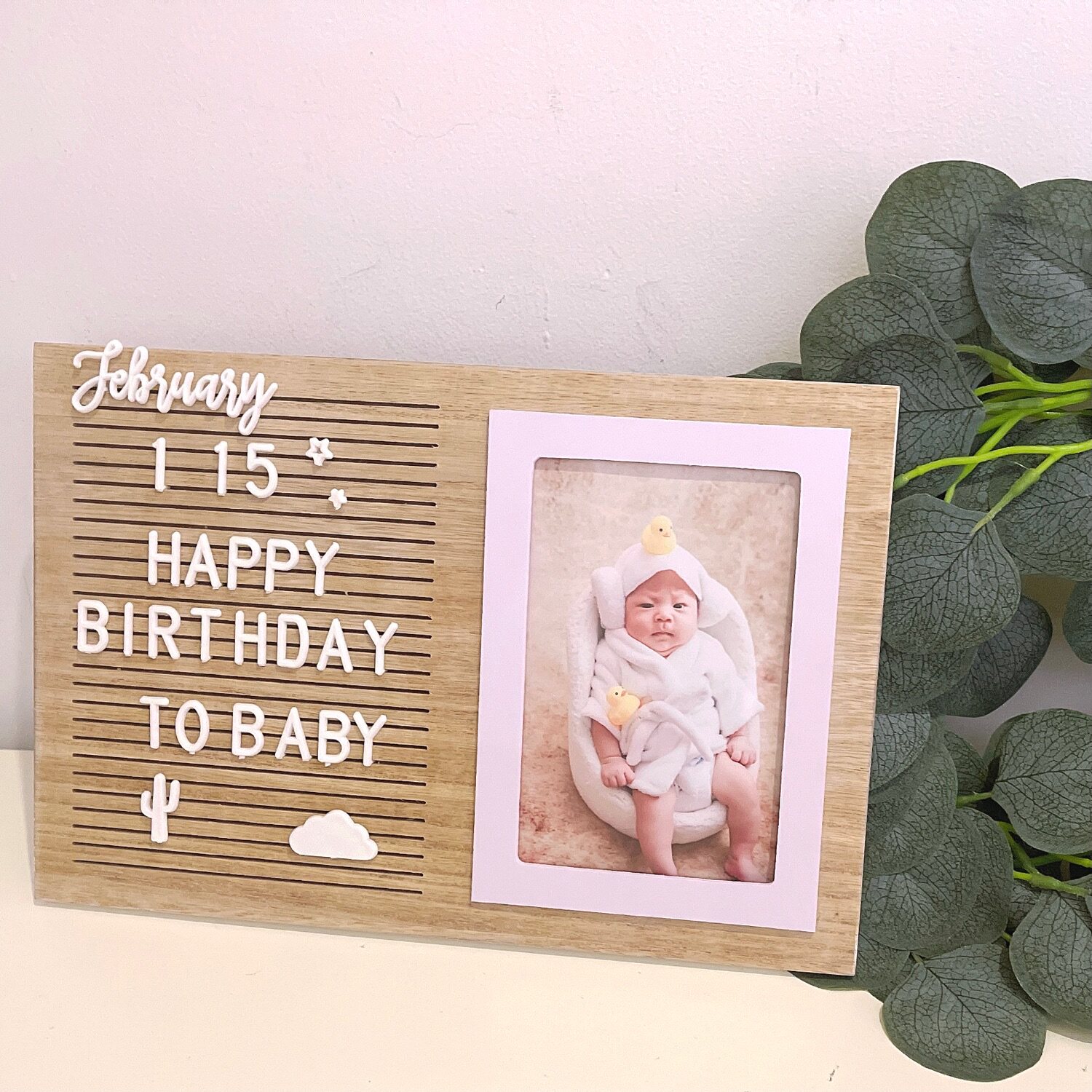 The new model to Niki baby homemade baby set up photo frame birthday 100 days party decoration photo print