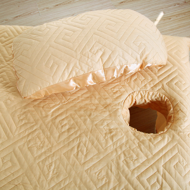 Một gia đình của giường bốn bông bedspread thẩm mỹ viện SPA Body vẻ đẹp câu lạc bộ giường khử trùng cao cấp phong cách châu Âu đặt đặc biệt - Trang bị tấm các mẫu ga giường spa