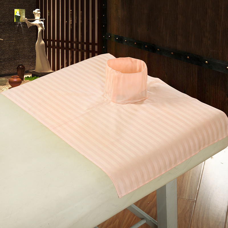 Beauty salon cotton giường đầu khăn massage giường bìa lỗ pad tấm ga trải giường massage với một chiếc khăn không dùng một lần