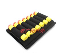 Military fans Soft Bullet toy shotgun 7-hole bullet bag tail cheek bag butt 121516GA cartridge storage bag