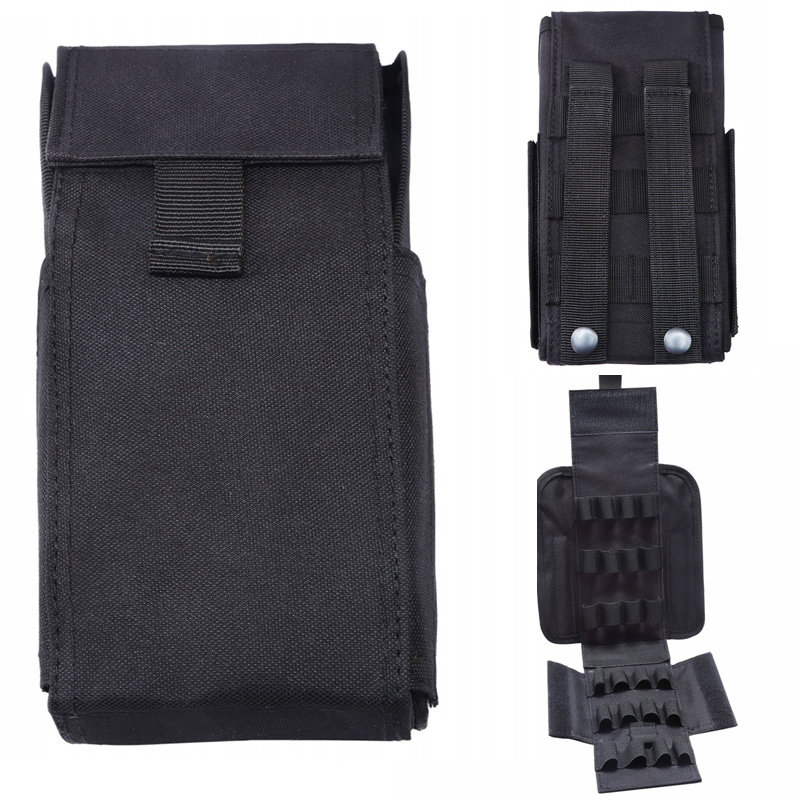 Outdoor 12 Number of bullets Loose Bomb Shelter Bag CS Field Portable Outdoor 25 Holes Bullets Bag Molle Shelter Bag