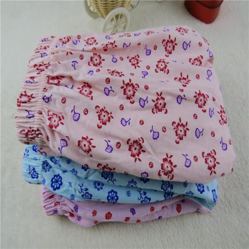 Quần lót nữ trung và già tuổi cotton mẹ cao eo cao kích thước lớn boyshort nữ hoa lỏng quần cotton quan lot nu