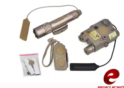 ELE element LA-5 PEQ-15 strong light green or red laser IR lighting flashlight set EX418 sand