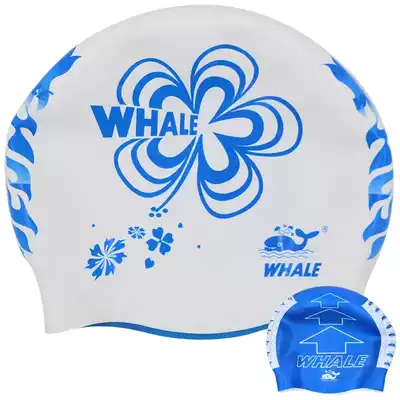 Whale Whale high grade wrinkle-free silicone double-sided printing swimming CAP CAP-802 good water resistance
