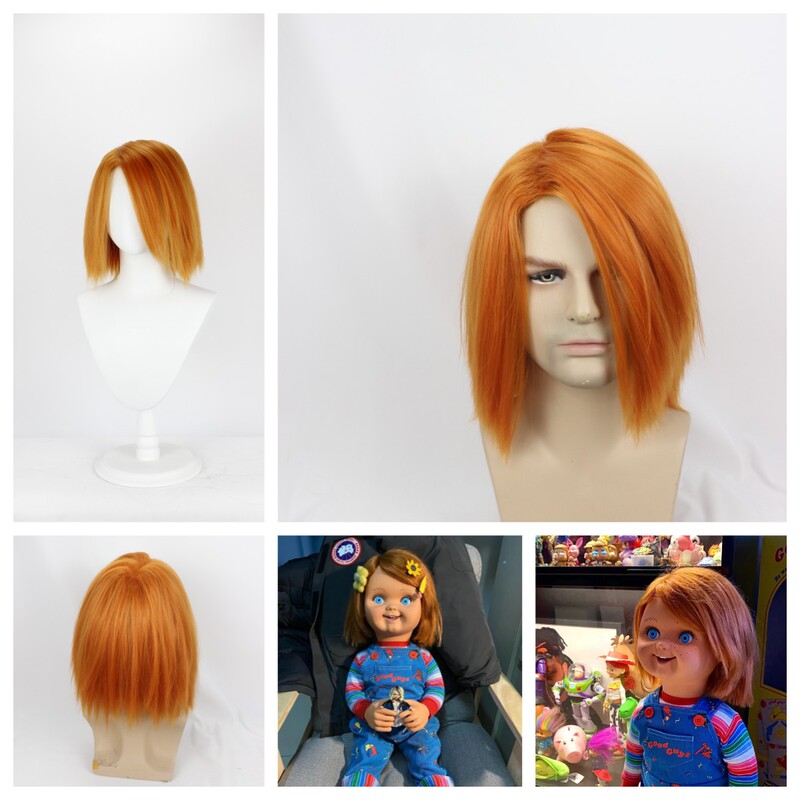 Cosplay Wig Ghost Baby Bride Ghost Baby Chaji Ghost Baby Chucky High Temperature Silk Anime Short Hair Net 