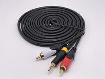 Original Golden Triangle 3 5mm one minute two audio cable 3 5 turn double lotus head 2rca audio computer speaker cable