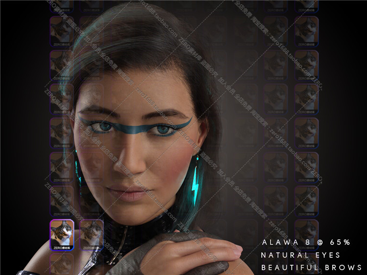 图片[11]-帅气短发发型 daz模型纯发型IM包G3/G8素材dazstudio-cg男孩