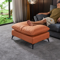 Sofa pedalling tech cloth light and luxurious minimalist Princess Footstool Living-room Single Removable Wash Rectangular Sofa Bench